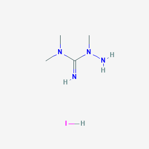 molecular formula C4H13IN4 B1445934 3-Amino-1,1,3-trimethylguanidine hydroiodide CAS No. 1803611-28-0