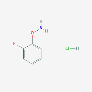 molecular formula C6H7ClFNO B1445935 O-(2-fluorophenyl)hydroxylamine hydrochloride CAS No. 1803567-23-8