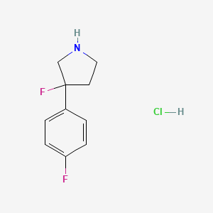 3-Fluoro-3-(4-fluorophenyl)pyrrolidine hydrochloride