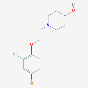 1-(2-(4-Bromo-2-chlorophenoxy)ethyl)piperidin-4-ol