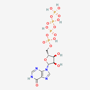 molecular formula C10H16N4O17P4 B14459402 Inosine tetraphosphate CAS No. 66302-64-5