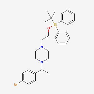 1-(1-(4-Bromophenyl)ethyl)-4-(2-((tert-butyldiphenylsilyl)oxy)ethyl)piperazine