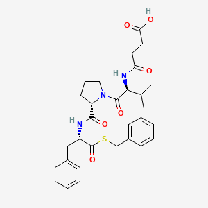 molecular formula C30H37N3O6S B1445943 Suc-val-pro-phe-sbzl 