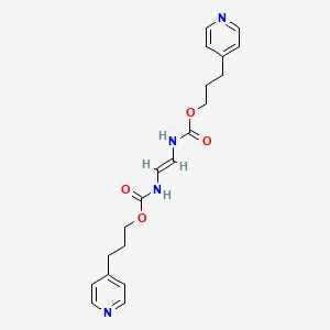 molecular formula C20H24N4O4 B14459498 Bis(3-(4-pyridyl)propyl) vinylenedicarbamate CAS No. 73622-87-4