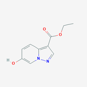 molecular formula C10H10N2O3 B1445952 Ethyl 6-hydroxypyrazolo[1,5-a]pyridine-3-carboxylate CAS No. 1396762-29-0