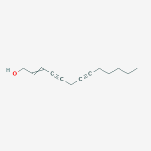 molecular formula C13H18O B14459553 Tridec-2-ene-4,7-diyn-1-ol CAS No. 74454-36-7