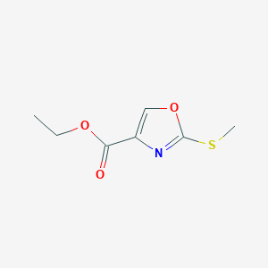 molecular formula C7H9NO3S B1445957 Ethyl 2-(methylthio)oxazole-4-carboxylate CAS No. 1352442-88-6