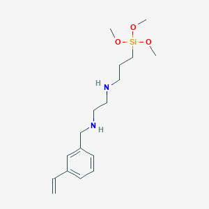 molecular formula C17H30N2O3Si B14459606 N'-(3-(Trimethoxysilyl)propyl)-N-((vinylphenyl)methyl)ethylenediamine CAS No. 68092-72-8