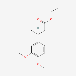 molecular formula C14H20O4 B14459618 Ethyl beta-(3,4-dimethoxyphenyl)butyrate CAS No. 73826-24-1