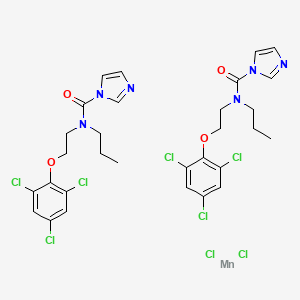 molecular formula C30H32Cl8MnN6O4 B14459629 Prochloraz Mn CAS No. 69192-23-0