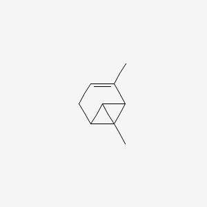 molecular formula C9H12 B14459637 Tricyclo(4.1.0.02,7)hept-3-ene, 1,3-dimethyl- CAS No. 66036-92-8