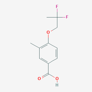 B1445970 4-(2,2-Difluoropropoxy)-3-methylbenzoic acid CAS No. 1476027-91-4