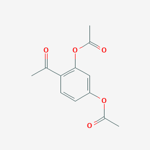 molecular formula C12H12O5 B14459705 Ethanone, 1-[2,4-bis(acetyloxy)phenyl]- CAS No. 72712-19-7