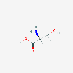 molecular formula C7H15NO3 B14459752 Methyl 3-hydroxy-3-methyl-D-isovalinate CAS No. 72953-38-9