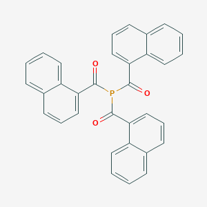 molecular formula C33H21O3P B14459784 Phosphanetriyltris[(naphthalen-1-yl)methanone] CAS No. 67155-52-6