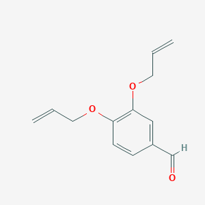 molecular formula C13H14O3 B14459789 3,4-Bis(prop-2-en-1-yloxy)benzaldehyde CAS No. 71186-67-9