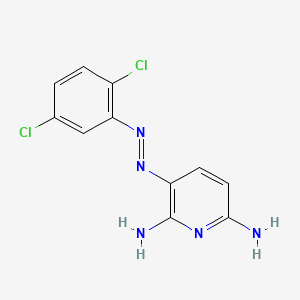 molecular formula C11H9Cl2N5 B14459814 2,6-Diamino-3-((2,5-dichlorophenyl)azo)pyridine CAS No. 74037-44-8