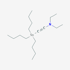 molecular formula C18H37NSn B14459867 Ethynamine, N,N-diethyl-2-(tributylstannyl)- CAS No. 69943-10-8