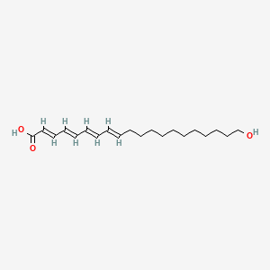 molecular formula C20H32O3 B14459877 20-Hydroxy-eicosatetraenoic acid CAS No. 69845-60-9