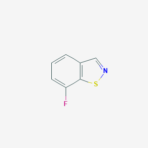 molecular formula C7H4FNS B144599 7-Fluorobenzo[d]isothiazole CAS No. 139036-98-9