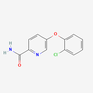 molecular formula C12H9ClN2O2 B14459921 Picolinamide, 5-(o-chlorophenoxy)- CAS No. 72133-69-8