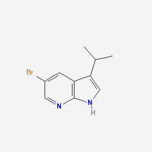 molecular formula C10H11BrN2 B1445996 5-Bromo-3-isopropyl-1H-pyrrolo[2,3-b]pyridine CAS No. 1256819-54-1