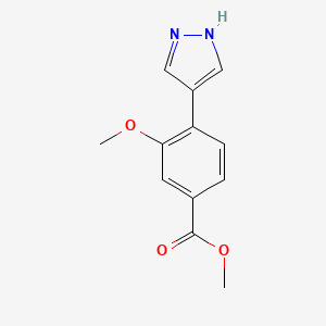 methyl 3-methoxy-4-(1H-pyrazol-4-yl)benzoate