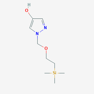 B1445999 1-((2-(Trimethylsilyl)ethoxy)methyl)-1H-pyrazol-4-ol CAS No. 220299-50-3
