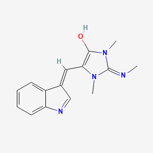 molecular formula C15H16N4O B14460088 Methylaplysinopsin CAS No. 66492-97-5