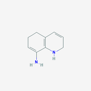 molecular formula C9H12N2 B144601 1,2,5,6-Tetrahydroquinolin-8-amine CAS No. 136702-04-0