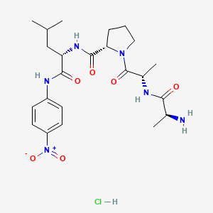 molecular formula C23H35ClN6O6 B1446010 h-Ala-ala-pro-leu-pna hcl CAS No. 201732-32-3