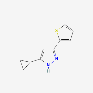 5-cyclopropyl-3-(thiophen-2-yl)-1H-pyrazole