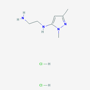 N1-(1,3-dimethyl-1H-pyrazol-5-yl)ethane-1,2-diamine dihydrochloride