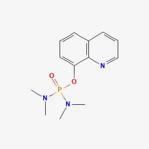 molecular formula C13H18N3O2P B14460167 Phosphorodiamidic acid, N,N,N',N'-tetramethyl-, 8-quinolyl ester CAS No. 73094-16-3
