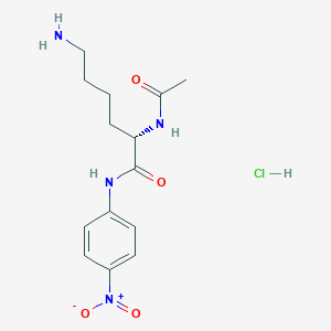 molecular formula C14H21ClN4O4 B1446021 N-alpha-Acetyl-L-lysine p-nitroanilide hydrochloride CAS No. 201677-92-1