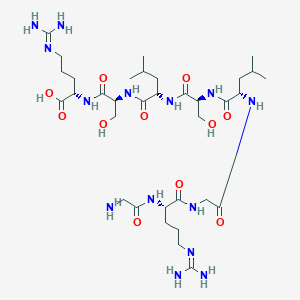 molecular formula C34H64N14O11 B1446023 H-Gly-arg-gly-leu-ser-leu-ser-arg-OH CAS No. 57836-10-9