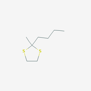 molecular formula C8H16S2 B14460244 2-Butyl-2-methyl-1,3-dithiolane CAS No. 67810-91-7