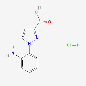 1-(2-Aminophenyl)-1H-pyrazole-3-carboxylic acid hydrochloride