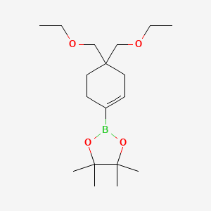 2-(4,4-bis(Ethoxymethyl)cyclohex-1-en-1-yl)-4,4,5,5-tetramethyl-1,3,2-dioxaborolane