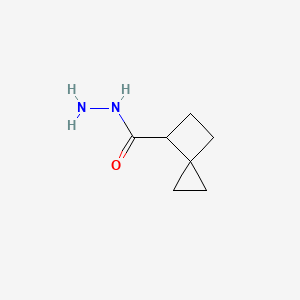 molecular formula C7H12N2O B14460288 Spiro[2.3]hexane-4-carbohydrazide CAS No. 66036-87-1