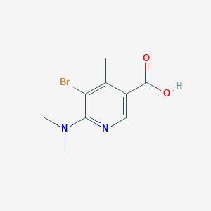 5-Bromo-6-(dimethylamino)-4-methylnicotinic acid