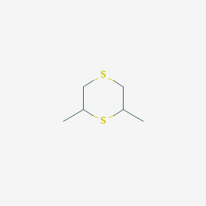 molecular formula C6H12S2 B14460296 2,6-Dimethyl-1,4-Dithiane CAS No. 72033-36-4