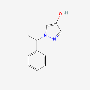 molecular formula C11H12N2O B1446030 1-(1-Phenyl-ethyl)-1H-pyrazol-4-ol CAS No. 1629171-80-7