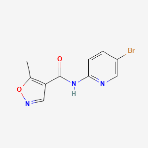 molecular formula C10H8BrN3O2 B14460307 N-(5-Bromopyridin-2-yl)-5-methyl-1,2-oxazole-4-carboxamide CAS No. 67305-23-1