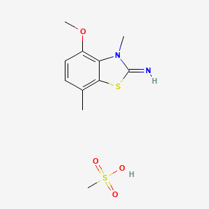 4-methoxy-3,7-dimethylbenzo[d]thiazol-2(3H)-imine methanesulfonate