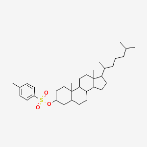 molecular formula C34H54O3S B14460369 Cholestan-3-yl 4-methylbenzene-1-sulfonate CAS No. 67710-73-0