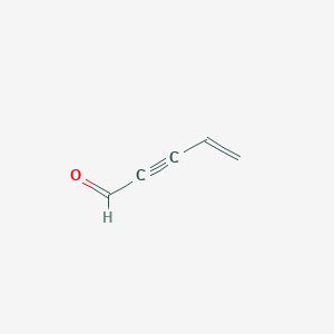 molecular formula C5H4O B14460389 Pent-4-en-2-ynal CAS No. 74107-90-7