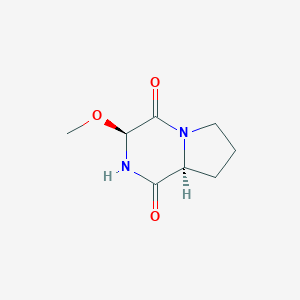 Pyrrolo[1,2-a]pyrazine-1,4-dione, hexahydro-3-methoxy-, (3S-trans)-(9CI)