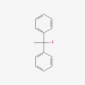 molecular formula C14H13F B14460434 1,1'-(1-Fluoroethane-1,1-diyl)dibenzene CAS No. 74185-82-3