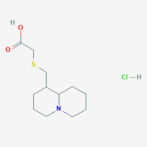 [(Octahydro-2H-quinolizin-1-ylmethyl)thio]acetic acid hydrochloride